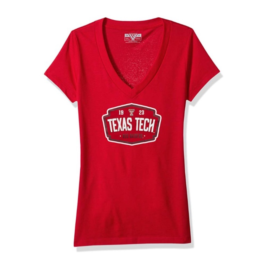 Texas Tech Red Raiders Entice V Neck Tee NWT